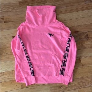 PINK cowl-neck sweatshirt